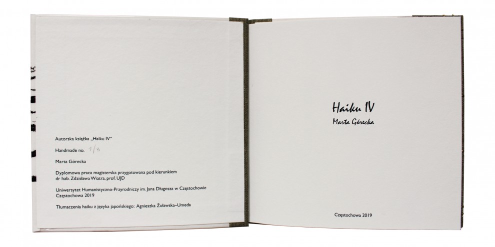 Książka Haiku IV
